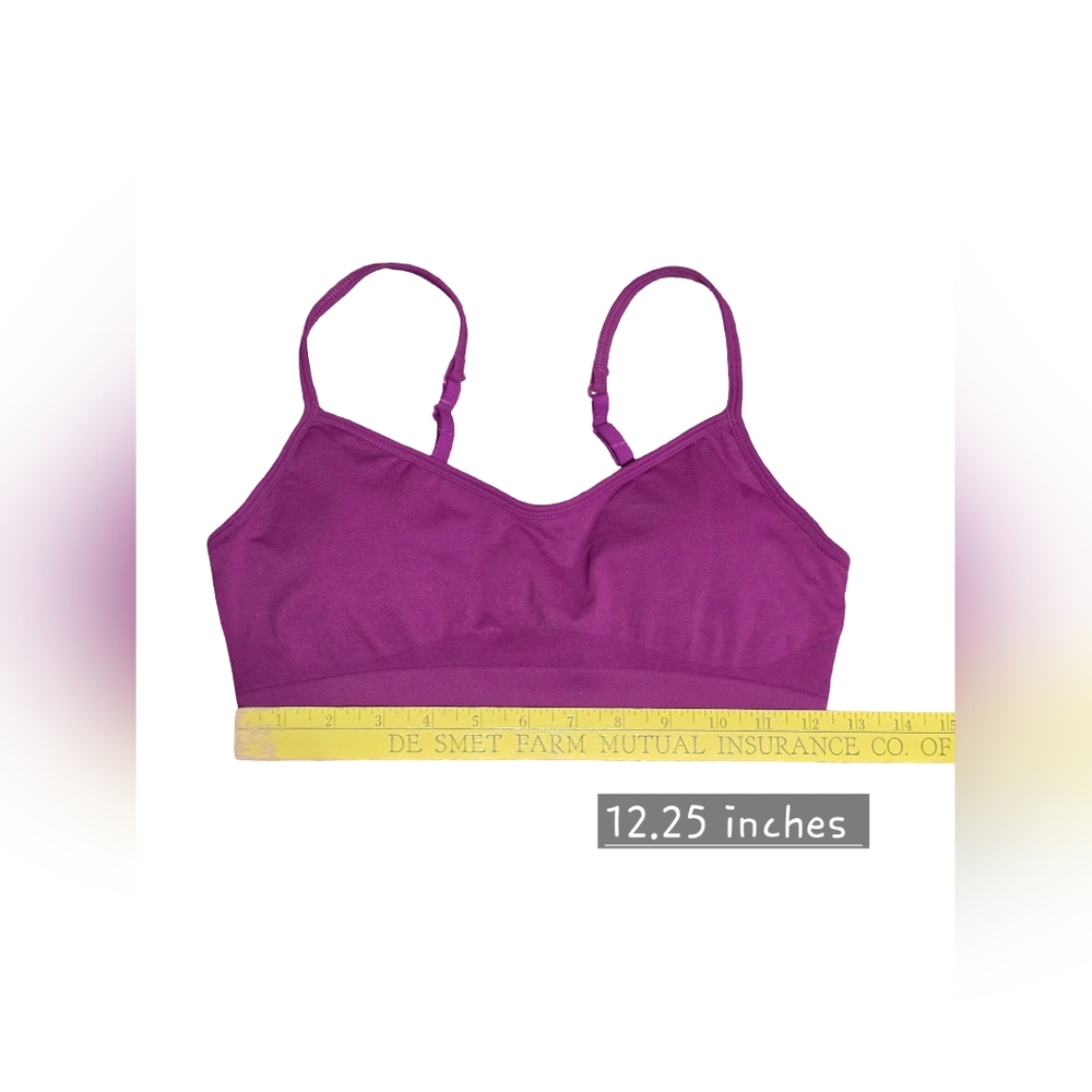 ATHLETA Sports Bra Bundle Womens Medium Pink Purple Padded Athleisure - Picture 6 of 7